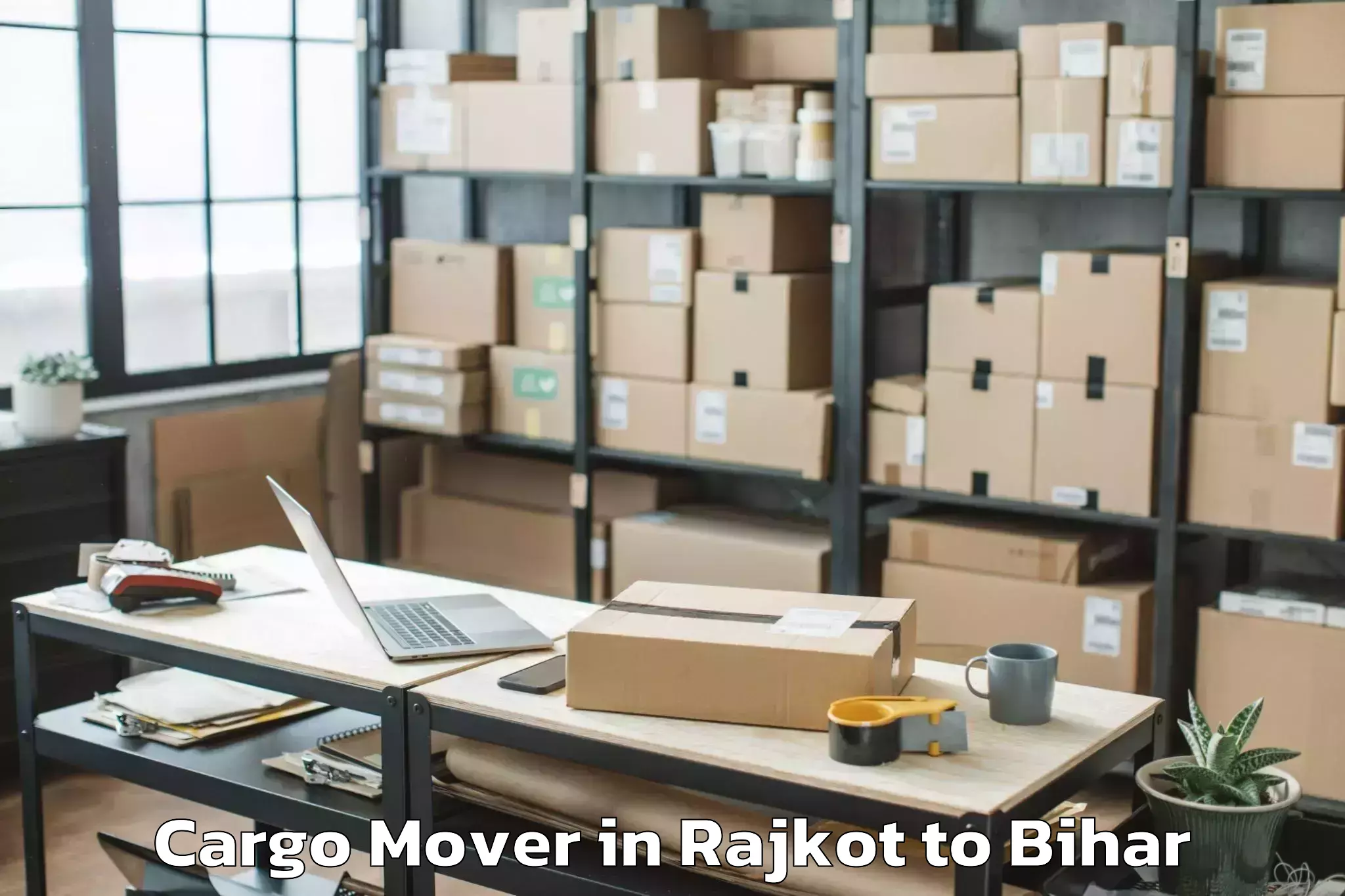 Easy Rajkot to Majhaulia Cargo Mover Booking